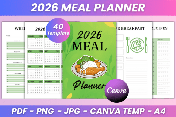 2026 Meal Planner KDP Interior: A Flexible Digital Tool for Organized Eating