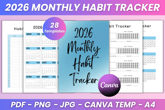 2026 Monthly Habit Tracker KDP Interior: A Practical Tool for Building Consistent Routines