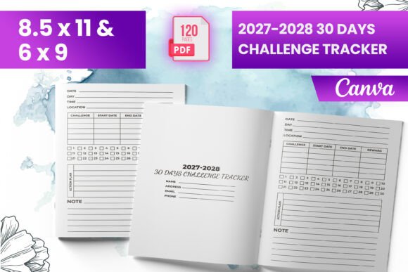 2027-2028 30 Days Challenge Tracker KDP: Your Personal Accountability Companion for the Next Two Years