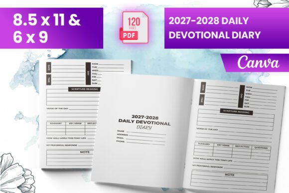 2027-2028 Daily Devotional Diary KDP