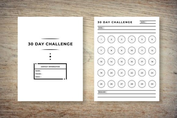 30 Day Challenge Tracker KDP Interior: A Versatile Tool for Habit Formation and Goal Tracking