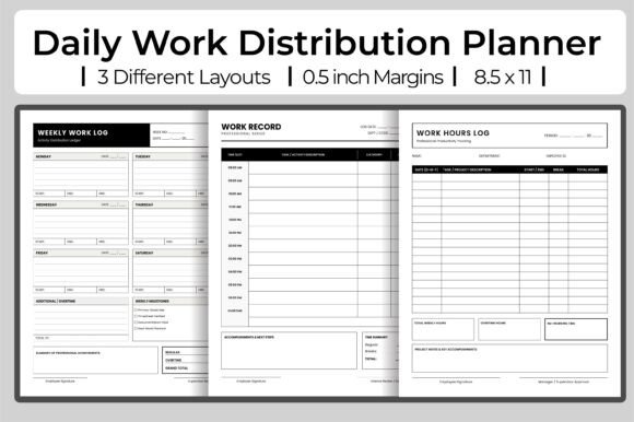 Daily Work Distribution Planner for KDP Success