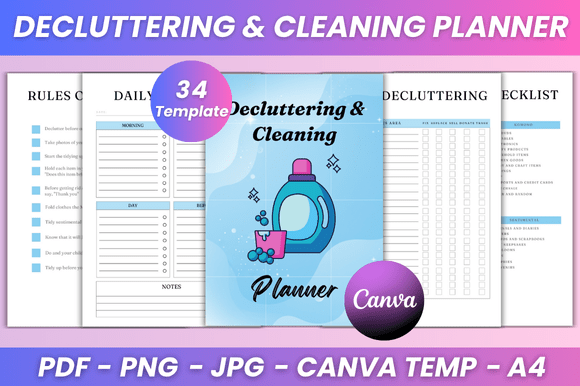 Decluttering Cleaning Planner KDP: Your Complete Guide to an Organized Home and Mind