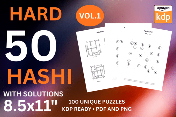 Hard Hashi Bridges Puzzles Vol 1