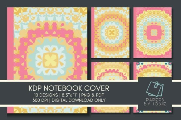 Pastel Mandala KDP Notebook Cover: Design & Practicality
